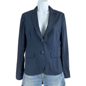 Rag & Bone Blazer Womens Size 4 Blue Structured Workwear Jacket Office